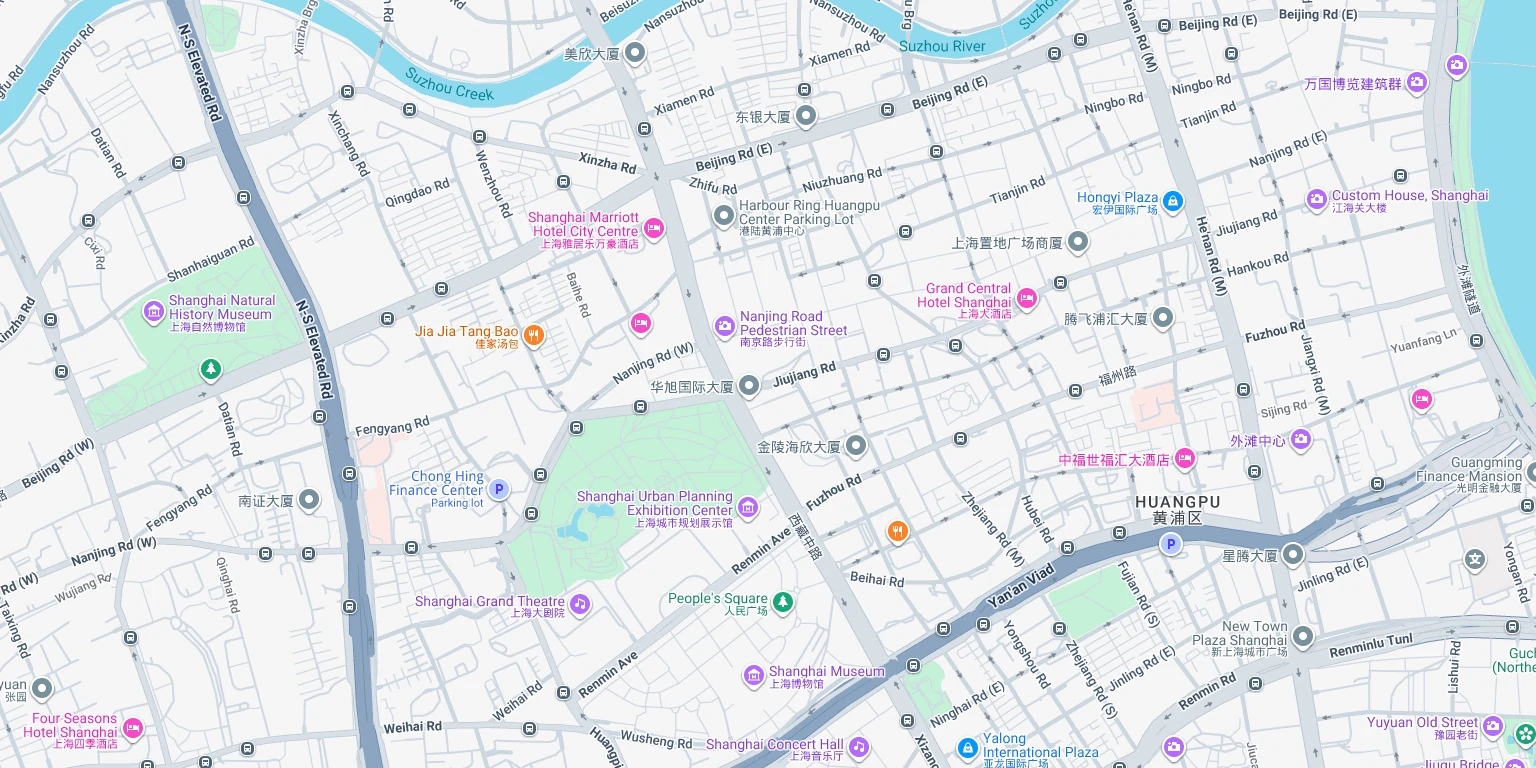 Map to Guoyantang TCM Clinic — 557 Hankou Road